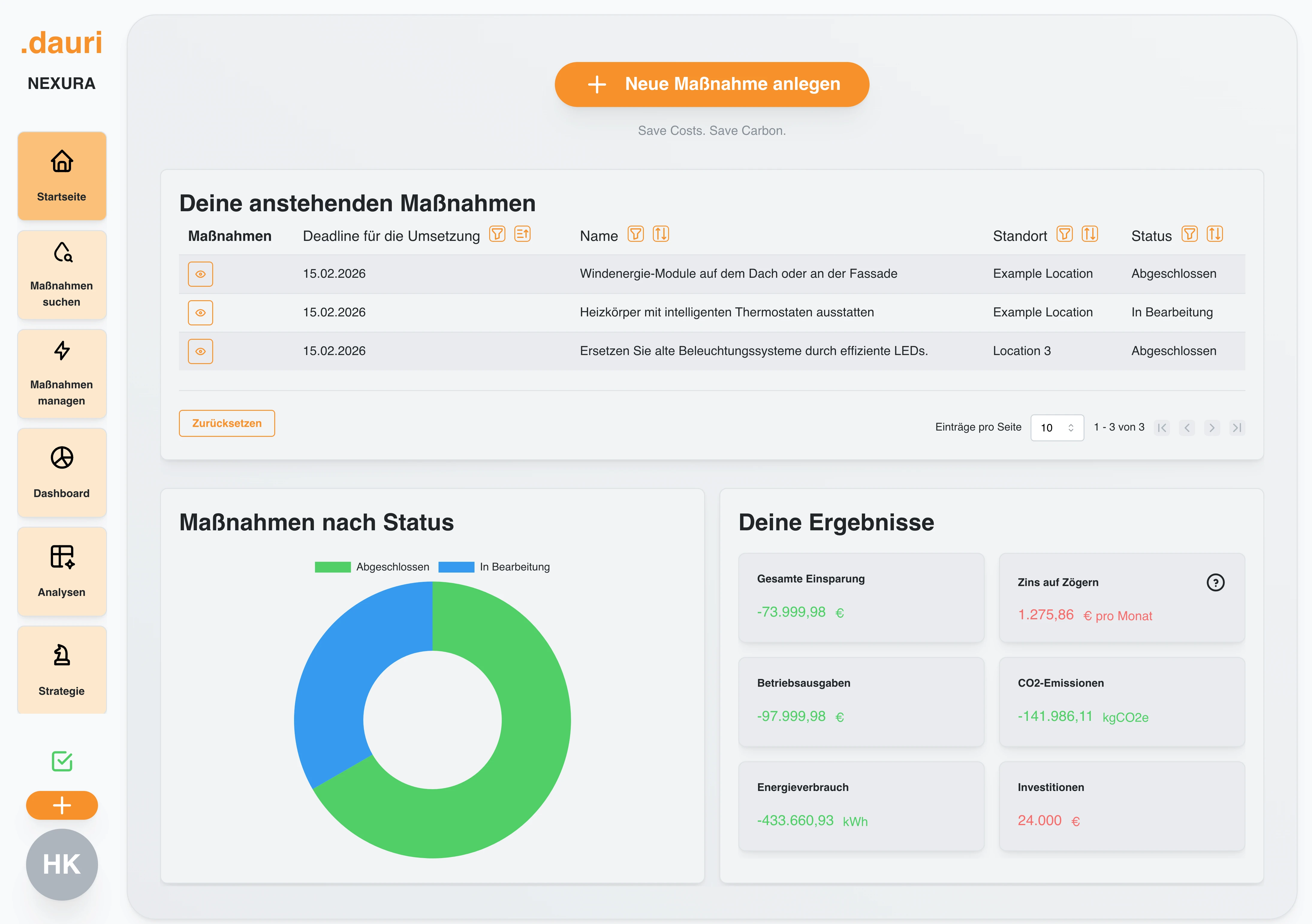 Dauri Software Interface